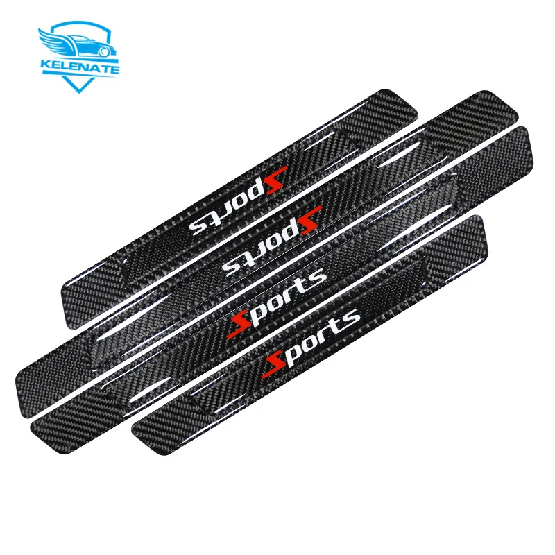 Auto Gadgets Nieuwe Stijl Auto Universal Carbon Fiber Dorpels Protector Stickers