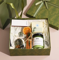 Bougie artisanale en cire de soja de haute qualité, pot en verre, lumière jaune, décoration de maison de luxe personnalisée, coffret cadeau