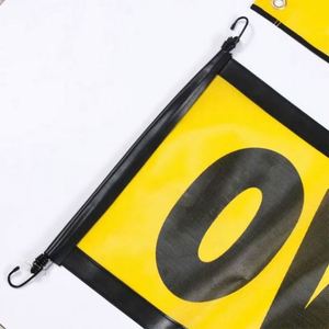Heavy Duty PVC Mesh Cloth Vinyl Silk Screen Printed Handmade Safety Traffic Truck Sign Oversize Load Banner <b>Flag</b> with Hooks - Product Image 4