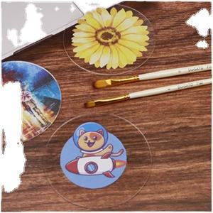 10 pièces de plaques acryliques circulaires de 4 pouces, disques ronds pour marquage de jalons, cartes de visite, <span class=keywords><strong>gravure</strong></span> <span class=keywords><strong>Cricut</strong></span>, peinture et projets de bricolage - Product Image 3