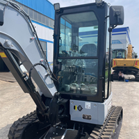 Nouvelle arrivée : mini-excavatrice hydraulique sur chenilles, petite pelle avec cabine, plusieurs accessoires en option