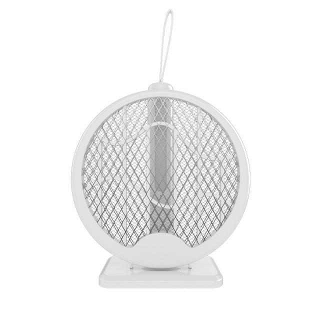 Two-in-One Rechargeable Electric Mosquito Killer Powerful Household Automatic Spatter Lamp Folding Power Grid Convenient for