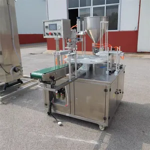 Máquina de llenado de pasta de soja Mung, paquete de mermelada de fresa, máquina de plástico para rellenar botellas de yogurt de fruta, precio de fábrica