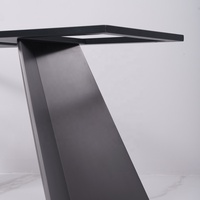 Pied de table en fonte vente en gros Table de service industrielle rectangulaire en acier inoxydable Design de support pour salle à manger à la mode Hôtel Dine