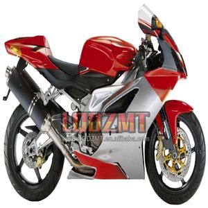 Kit carénage rouge argenté pour <span class=keywords><strong>Aprilia</strong></span> Mille <span class=keywords><strong>RSV</strong></span> <span class=keywords><strong>1000</strong></span> <span class=keywords><strong>R</strong></span> RR RSV1000RR RSV1000R RSV1000 1000R 04 05 06 2004 2005 2006 Bodys 11No.23 - Product Image 1