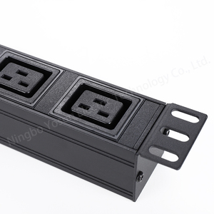 PDU Rack presa di montaggio <span class=keywords><strong>6</strong></span> prese di alimentazione striscia di protezione contro le sovratensioni 1U cavo di alimentazione PDU presa - Product Image 4