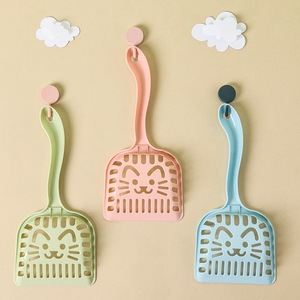 Chong Ke - Pelle à litière pour chat 27x12 en plastique ajouré avec motif visage de chat mignon pour chats, chiens et lapins - Product Image 2