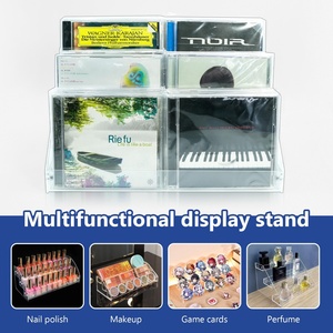 Handmade Counter Top Compact Disc Storage Display <b>Stand</b> Customizable Color & Size Clear Acrylic <b>CD</b> Rack Custom Logo JIC Brand - Product Image 6