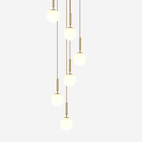 Loft Moderne Lampes Suspendues Duplex Villa Escalier Lustres Longue Lampe Suspendue Design De Luxe Salon Suspension Lustre