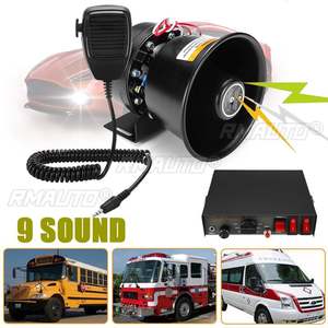 Mini Sirena de 400W 12V 150dB con 9 Sonidos, Sirena de Alarma para Casa, Potente Bocina para Auto, Sistema de Altavoces para el Hogar, Megáfono, Alarma, Amplificador de Emergencia - Product Image 2