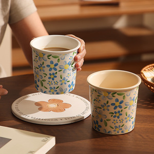 Tazza Vintage in Ceramica con <span class=keywords><strong>Design</strong></span> Floreale Francese, Alta Qualità Cromatica, per Caffè/Latte, Uso Femminile in Ufficio - Product Image 4