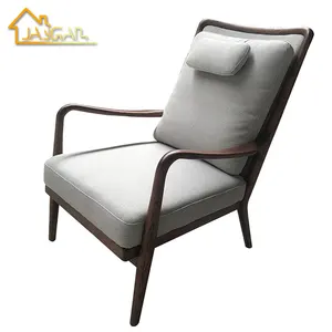 Sedie da salotto moderne a prezzi accessibili per il tempo libero sedia da lettura in legno chaise longue occasionale con braccioli