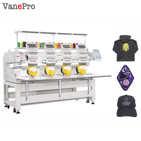 VanePro Nouvelle Machine à Broderie Informatisée de Haute Qualité à 12/15 Aiguilles et 4 Têtes avec Moteur pour Usage Domestique et Professionnel, Assistance Après-Vente 24h/24