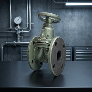Válvula de diafragma industrial de hierro fundido tipo Weir 150LB con bridas, válvula para lodos con revestimiento de ebonita, válvula de neopreno BS 5156 - Product Image 2