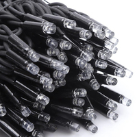 IP67 LED String Lights 10M 50M 100M Black Rubber Cable Warm White 2700K AC 220V Commercial Tree Wrap Building Facade Decor