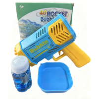 Pistolet à bulles électrique Gatling pour enfants en plein air et machine pour jouer