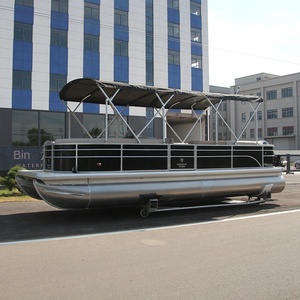 Luxuriöses Aluminium-Legierungs-Außenbord-Benzin-Yacht-Angelpontonboot 7,6m 2,5m/s für Sport und Unterhaltung Optional mit Anhänger - Product Image 3