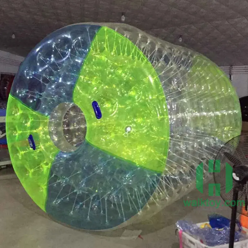 2023 популярный надувной водяной ролик гигантский надувной прогулочный ролик красочный надувной водяной ролик