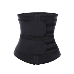 Faja Reductora de Neopreno para <span class=keywords><strong>Mujer</strong></span> con Doble Cinturón y Soporte de Varillas, Moldeadora de Cintura para Fitness, Ejercicio y Recuperación Postparto - Product Image 1