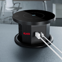 USA Standard 4 Pop-Up-Desktop-Steckdose mit Wechselstrom und USB-A-C-Anschluss für den Büro-oder gewerblichen Gebrauch