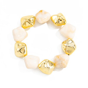 Pulseras de Acrílico de Estilo Antiguo de Gran Venta, Pulseras Modernas de Resina Acrílica Lucite con Diseño Geométrico - Product Image 4
