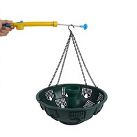 Jardinière suspendue moderne et durable en plastique PP, écologique, avec système d'arrosage, pour la décoration intérieure/extérieure