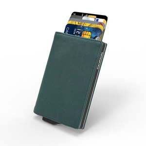 Porte-cartes fin unisexe CardHoda, portefeuille en cuir PU personnalisé, aluminium, blocage RFID, fermeture ouverte, anti-vol, nylon - Product Image 6