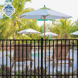 Clôture de jardin en acier galvanisé pour extérieur, clôture résidentielle, clôture en fer à piquets, clôture sans creuser - Product Image 4