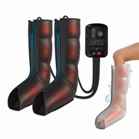 Bottes de massage à compression d'air intelligentes COSMO, 8 chambres, avec chauffage et contrôle de la pression, taille universelle pour le sport