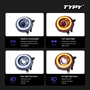 ไฟวิ่งกลางวันแบบเลนส์ LED พร้อมไฟเลี้ยวแบบเรืองแสงสำหรับชุดไฟหน้ารถจี๊ปแพทริออตปี 2011-2015 - Product Image 5