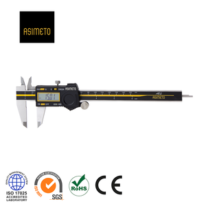 Calibrador Digital Asimeto, Herramienta de Medición, Calibrador Electrónico Digital de Acero Inoxidable con Cuatro Botones, Calibrador de Precisión - Product Image 1