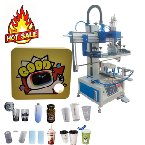 Imprimante à écran pour bouteilles semi-automatique cylindrique avec enregistrement des couleurs - Product Image 5