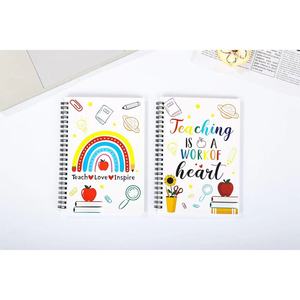 Carnet de notes A5 à spirale, 50 feuilles, style dessin animé, graffiti arc-en-ciel, avec couverture en papier, mignon, décoratif, pour étudiants, bureau, cadeau - Product Image 1