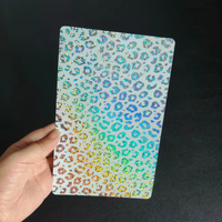 Pegatinas Transparentes con Diseño de Leopardo para la Parte Trasera del Teléfono Móvil, Película Protectora Brillante para Máquina de Corte y Plotter
