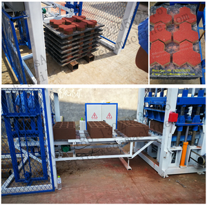 Tự động thủy lực Khóa liên động xi măng bê tông màu rỗng pavers Khối Máy làm gạch - Product Image 4