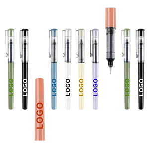 Novel Plastic Multi-color <b>Macaron</b> Gel Pen Bulk School Writing Ink Customized Logo Printing Advertising for Gift Pens - Product Image 2