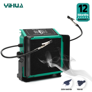 YIHUA 948DQ-I 200W Soldering Fume Extractor Filter Smoke Station with 2 Helping Hands W252 - Product Image 1