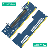 Adaptador de Memoria DDR4 para Portátiles y Computadoras de Escritorio, Tarjeta Adaptadora de 260 Pines SO-DIMM a 288 Pines DIMM para PC, Conector de Memoria RAM
