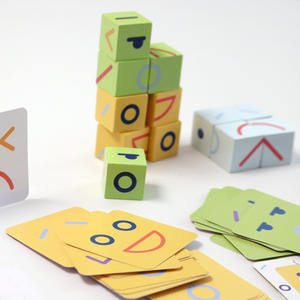 لعبة مكعبات خشبية لتغيير الوجه ألعاب بناء ألغاز تعليمية ألغاز لعبة ألعاب للأطفال - Product Image 2