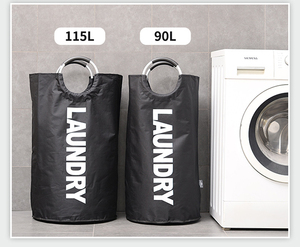 Sinh Thái Thân Thiện Với Tùy Chỉnh Vòng Hình Dạng Đóng Mở Gấp <span class=keywords><strong>Tote</strong></span> Giặt Giỏ Túi Quần Áo Lưu Trữ <span class=keywords><strong>Hamper</strong></span> Với Dây Kéo - Product Image 6