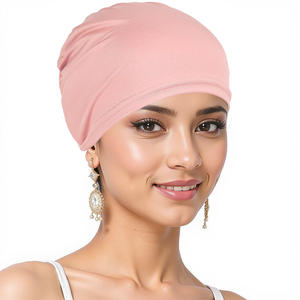 HLC Bonnet <span class=keywords><strong>Tube</strong></span> Intérieur Musulman Couleur Unie, Bandeau Élastique, Extensible et Respirant, Couverture Complète, Sous-Hijab - Product Image 5