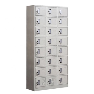 Tủ lưu trữ kim loại 24 cửa tủ điện thoại di động tủ khóa thép nhỏ có khóa thiết kế lỗ chim bồ câu để lưu trữ an toàn - Product Image 1