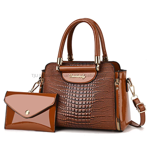 PU Skin Sequin Leather 2 Pieces Bags Set Women's Handbags Shoulder Bag Tote Come With <b>Wallet</b> for Glossy <b>Ladies</b> Large Purses - Product Image 4