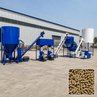 Ligne de production de granulés d'aliments pour animaux, usine de fabrication d'aliments pour animaux, machines de fabrication de granulés, fabricant chinois