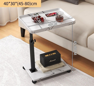 Mesa auxiliar de madera de diseño nórdico moderno, estante de café cuadrado, mesa de esquina en forma de <span class=keywords><strong>C</strong></span> para uso doméstico para sala de estar y dormitorio - Product Image 5
