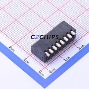 DQ-08BP DIP Switch SMD-16P,9x21.7mm Switch ( Number of Switch Sections: 8 )( Lead Spacing: 2.54mm ) - Product Image 1