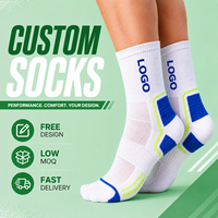 Nouvelles chaussettes de sport respirantes en maille pour hommes et femmes, chaussettes de sport athlétiques en tissu éponge, chaussettes de basket-ball, chaussettes de course à pied avec logo