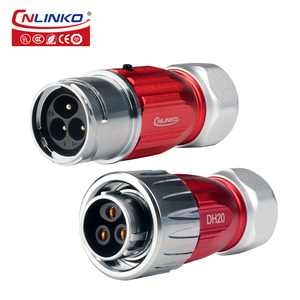 Cnlinko DH 20 loạt khóa vít loại 3 pin cáp chống thấm nước cắm điện kết nối - Product Image 1