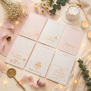 Confezione di Biglietti d'<span class=keywords><strong>Auguri</strong></span> Pieghevoli con Stampa a Caldo, Biglietti di <span class=keywords><strong>Buon</strong></span> Compleanno Assortiti con Buste per <span class=keywords><strong>Auguri</strong></span> di <span class=keywords><strong>Buon</strong></span> Compleanno - Product Image 3