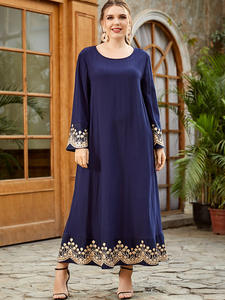 SIPO Fashion Abayas for <b>Women</b> Muslim Comfortable Arabic Abaya Made From Dubai Forsan Silk With Beautiful Embroidery - Product Image 3